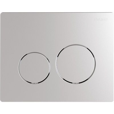 Plaque de commande ingenio sphère double volume en abs de finition chromée mat réf 31261160. disponible abidjan cote d'ivoire.