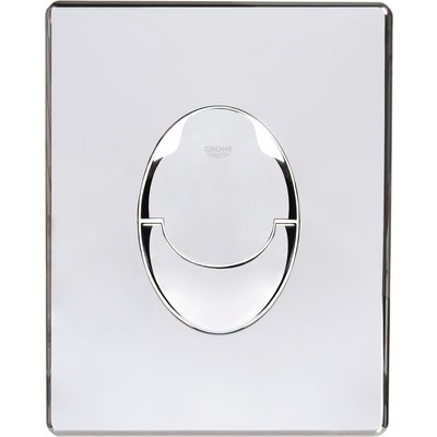 Plaque de commande wc skate air, double touche ou interrompable, pour mécanisme pneumatique, montage vertical, 156 x 197 mm, en abs, chromé réf. disponible abidjan cote d'ivoire.