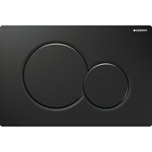 Plaque de déclenchement double touche sigma 01 noir, compatible bâti sigma duofix up 320 et 720 réf. disponible abidjan cote d'ivoire.