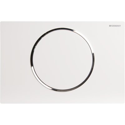 Plaque de déclenchement sigma10 st blanc chromé brillant blanc réf. disponible abidjan cote d'ivoire.