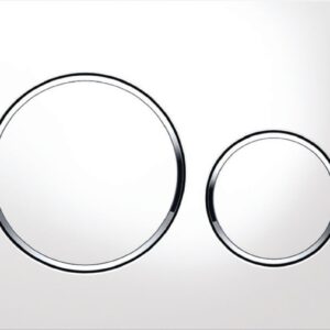 Plaque de déclenchement wc geberit duofix sigma 20 blanc chromé réf. disponible abidjan cote d'ivoire.