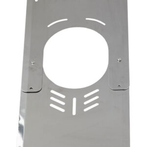 Plaque de finition basse inox ventilée n1 de 125 à 155 de diamètre réf. disponible abidjan cote d'ivoire.