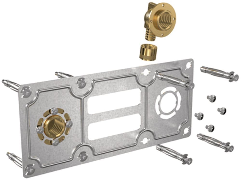 Plaque de fixation robifix pour raccord à glissement entraxe 150 pour tube per robifix diamètre : 16 réf. disponible abidjan cote d'ivoire.