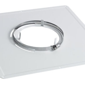Plaque de propreté inox 400 x 400 blanc diamètre 150 - 153 mm réf. disponible abidjan cote d'ivoire.