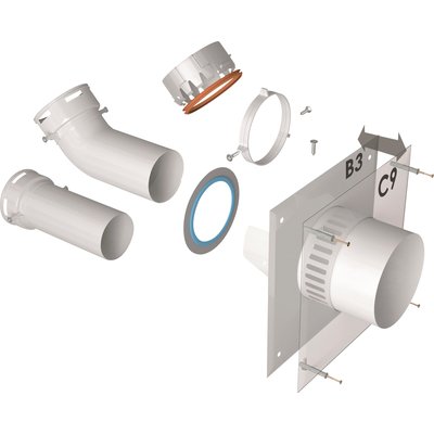 Plaque mix 4 en 1 b3-c9 murale-plafond diamètre 80-125mm réf. disponible abidjan cote d'ivoire.