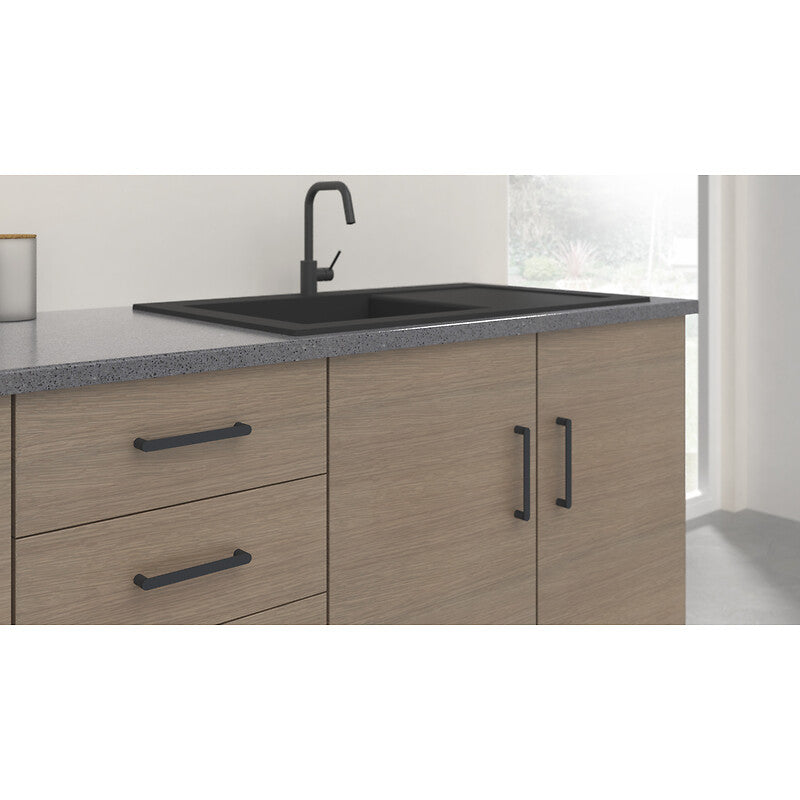 Poignée en zamak ellie - entraxe 160 mm - finition nickelé satiné. disponible abidjan cote d'ivoire.