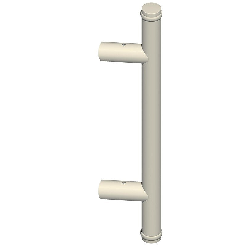 Poignée porte battante aluminium diva xx diamètre 35 entraxe 300 mm, hauteur 500 mm blanc ral 9010 non percée. disponible abidjan cote d'ivoire.