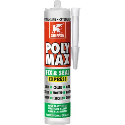 Poly max fix&seal express crystal clear 300 grammes. disponible abidjan cote d'ivoire.