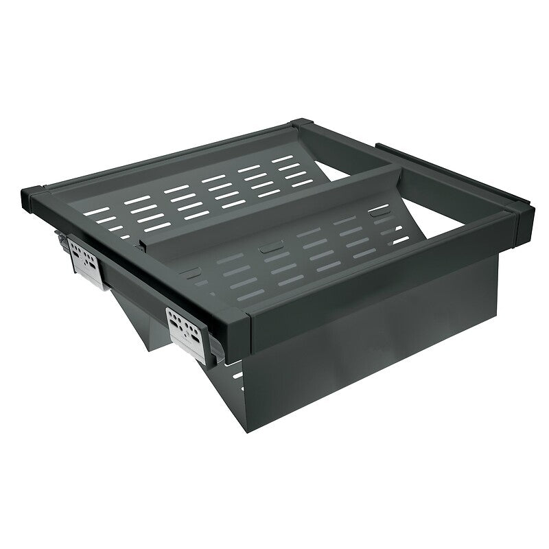 Porte-chaussures coulissant ajustable à sortie totale elite - largeur 600 mm - finition anthracite. disponible abidjan cote d'ivoire.