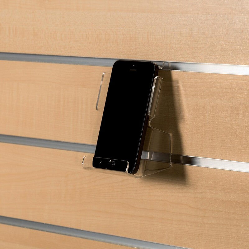 Porte-smartphone en plastique transparent pour panneaux rainurés. disponible abidjan cote d'ivoire.