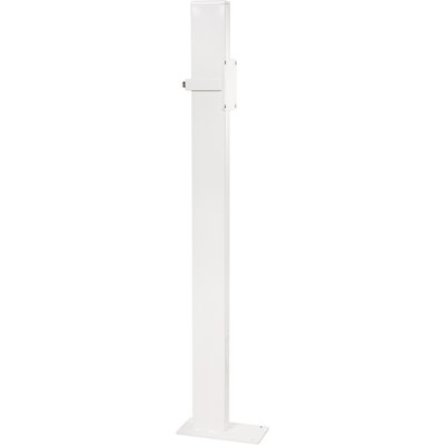 Poteau de fixation hauteur 970 mm pour barre relevable tube acier époxy blanc réf. disponible abidjan cote d'ivoire.