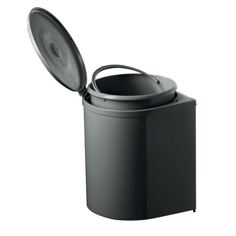 Poubelle monobac 97p 12l finition gris anthacite. disponible abidjan cote d'ivoire.