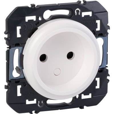 Prise de courant dooxie - 2p à puits - blanc - réf. disponible abidjan cote d'ivoire.