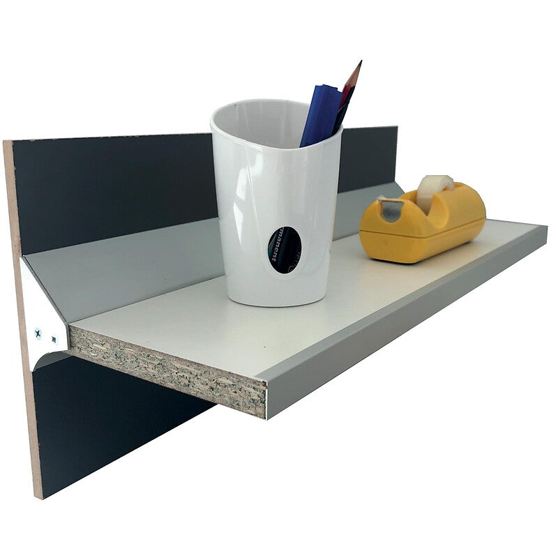 Profils porte-tablettes - longueur de 2 m - finition noir mat ral 9011 - aluminium. disponible abidjan cote d'ivoire.