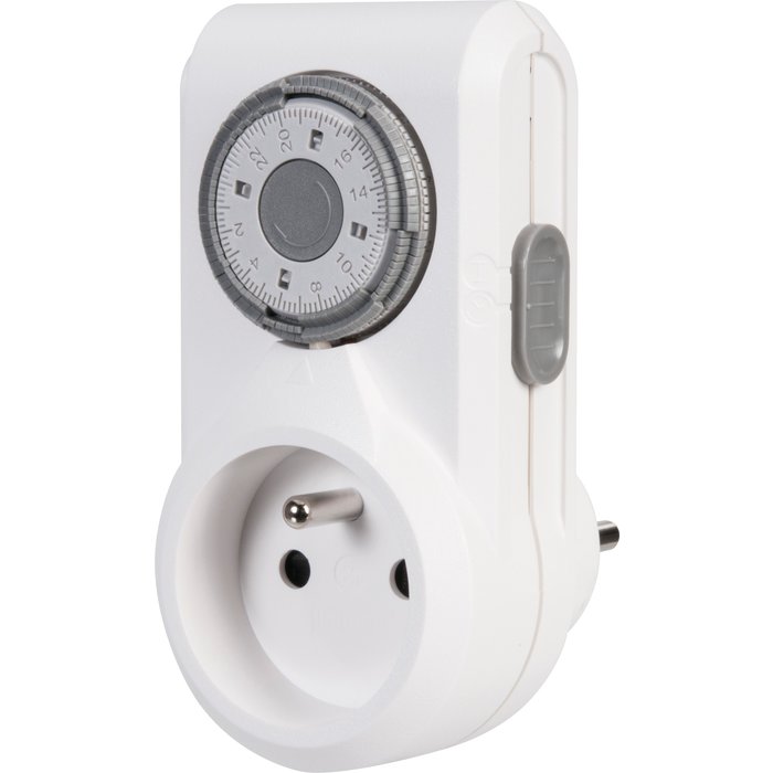 Programmateur journalier - 230v -16 a - éq 1 fiche 2p+t / 1 socle 2p+t - ref. disponible abidjan cote d'ivoire.