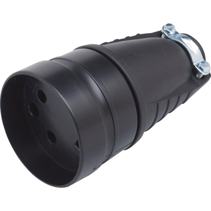 Prolongateur - 20 a - 3p+t - à anneau - sortie droite - caoutchouc - ref. disponible abidjan cote d'ivoire.