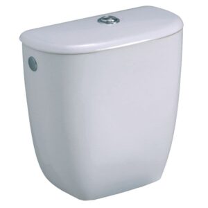 Réservoir bastia, équipé mécanisme silencieux geberit classe acoustique 1, double-chasse 3 l/6 l à bouton poussoir chromé réf. disponible abidjan cote d'ivoire.