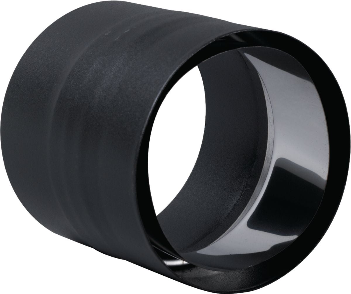 Raccord anti-bistre email mat acier émaillé diamètre : 125 noir bois / fioul / gaz réf. disponible abidjan cote d'ivoire.