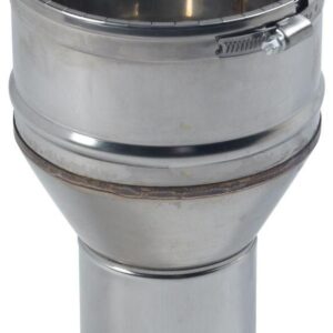 Raccord inox poêle diamètre 80 mm tubage flexible diamètre 80 - 86 mm avec bagues à griffes réf. disponible abidjan cote d'ivoire.