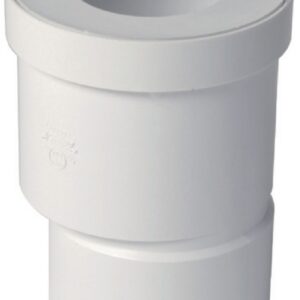 Raccord nicoll pour wc sortie droite excentrée ø 85/107 mm - qw810e - pvc blanc - raccord ø 100 mm. disponible abidjan cote d'ivoire.