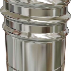 Raccord poële tubage inox 100 mx100-106 à visser réf. disponible abidjan cote d'ivoire.