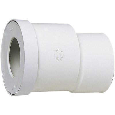 Raccord pour wc sortie droite excentrée ø 85/107 mm - qw810e - pvc blanc - raccord ø 100 mm. disponible abidjan cote d'ivoire.
