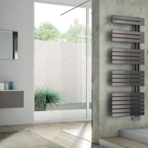 Radiateur sèche-serviettes électrique alterna concerto asymétrique 1418 x 550 mm gris 750 w. disponible abidjan cote d'ivoire.