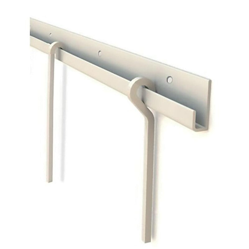 Rail cimaise p24 en aluminium - longeur 4 m - percé - finition époxy blanc. disponible abidjan cote d'ivoire.
