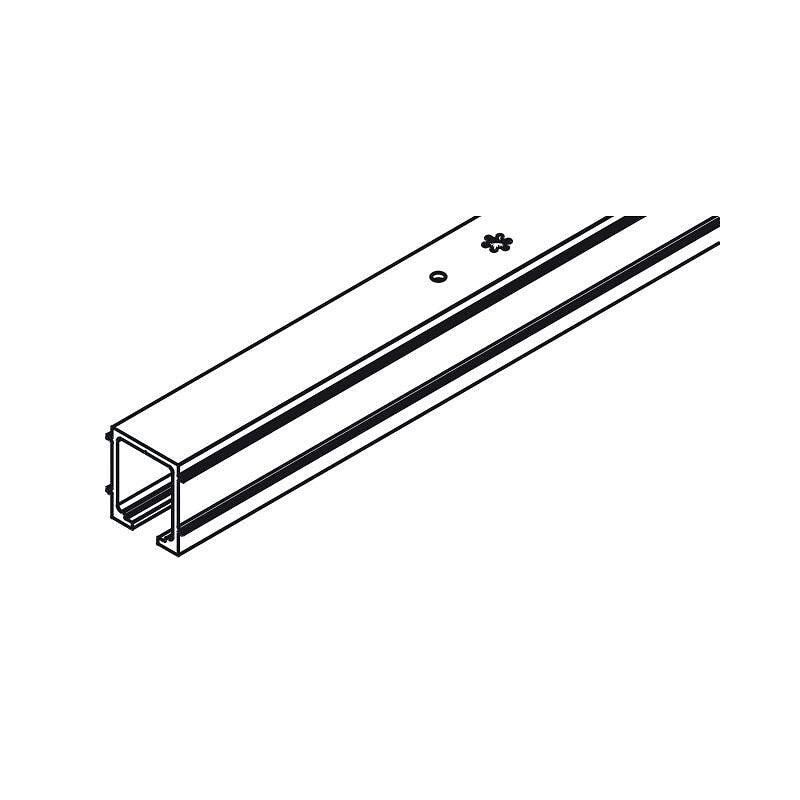 Rails de roulement junior 80 et 100 - pour vantail 80 kg et 100 kg - fixation plafond et pour bandeau cache-rails - 3 m. disponible abidjan cote d'ivoire.