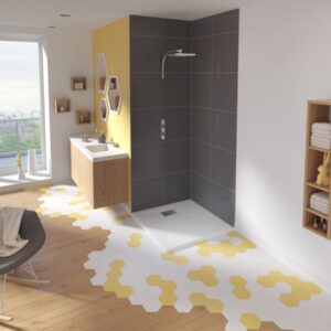 Receveur kinedo kinesurf 80x80x4cm blanc réf. disponible abidjan cote d'ivoire.