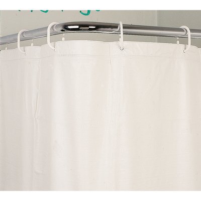 Rideau de douche h 180 l 090 cm 6 anneaux plastique blanc réf. disponible abidjan cote d'ivoire.