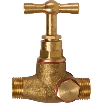 Robinet d'arrêt double mâle à purge nu 15x21 105-8f. disponible abidjan cote d'ivoire.