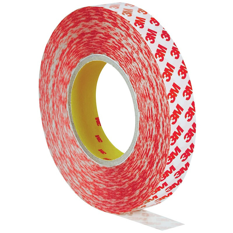 Ruban double face 3m gpt 020f support en polyester avec un adhésif acrylique et liner filmique rouleau de 50mx50mm. disponible abidjan cote d'ivoire.