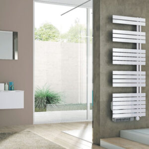 Sèche-serviettes électrique concerto asymétrique 500 w blanc + booster 1000 w. disponible abidjan cote d'ivoire.