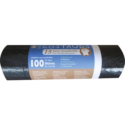 Sac poubelle 100l 25microns/15. disponible abidjan cote d'ivoire.