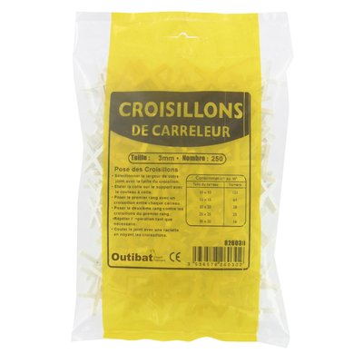 Sachet croisillons 2mm / 500. disponible abidjan cote d'ivoire.