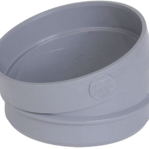 Secteur de coude mâle-femelle 15° - ust1 - pvc gris - ø 100 mm. disponible abidjan cote d'ivoire.