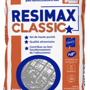 Sel pour adoucisseur salins du midi past resimax sac de 25kg, réf. disponible abidjan cote d'ivoire.