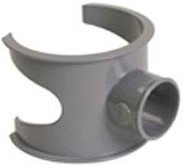 Selle de branchement mâle-femelle 90° usl103 - pvc gris - ø 100/32 mm. disponible abidjan cote d'ivoire.