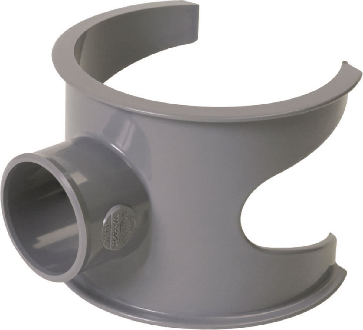 Selle de branchement nicoll mâle-femelle 90° usl104 - pvc gris - ø 100/40 mm. disponible abidjan cote d'ivoire.