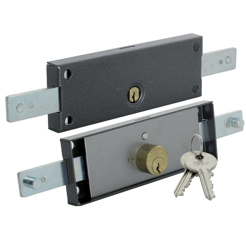 Serrure à tringles pour porte de garage et rideau métallique à cylindre rond. disponible abidjan cote d'ivoire.