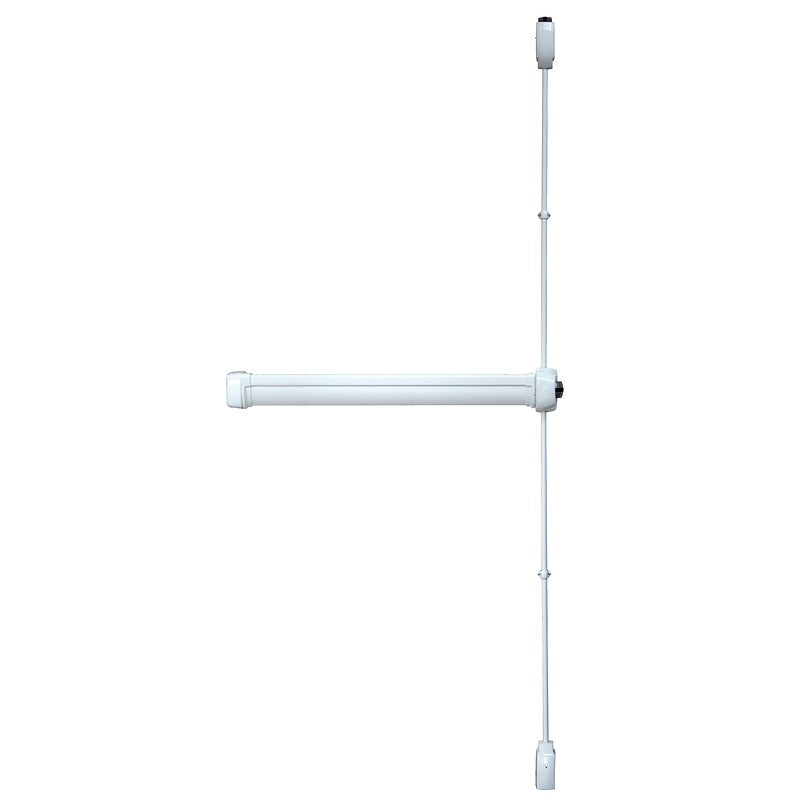 Serrure anti panique à 3 points haut/bas et latéral longueur 835 mm coloris blanc. disponible abidjan cote d'ivoire.