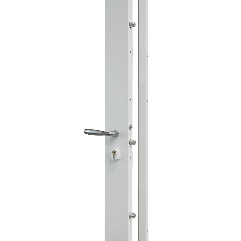 Serrure de sûreté en applique bandeau 5 points à cylindre européen réversible coloris marron 8014. disponible abidjan cote d'ivoire.