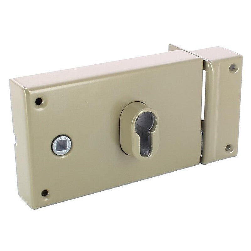 Serrure en applique horizontale à fouillot - pêne dormant et demi-tour - a cylindre européen - 7416 main gauche. disponible abidjan cote d'ivoire.