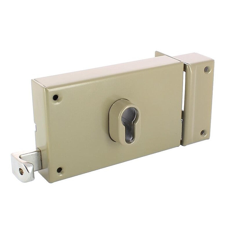 Serrure en applique horizontale à tirage - pêne dormant et demi-tour - a cylindre européen - 7415 main droite. disponible abidjan cote d'ivoire.
