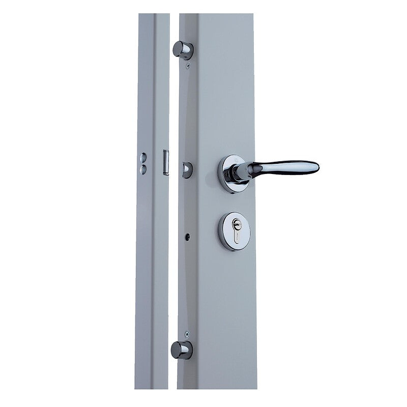 Serrure ermétis à cylindre européen kv 10 blanc, gauche. disponible abidjan cote d'ivoire.