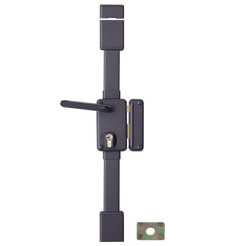 Serrure verticale série beluga a2p* à tirage coloris marron main droite porte de 45 mm. disponible abidjan cote d'ivoire.