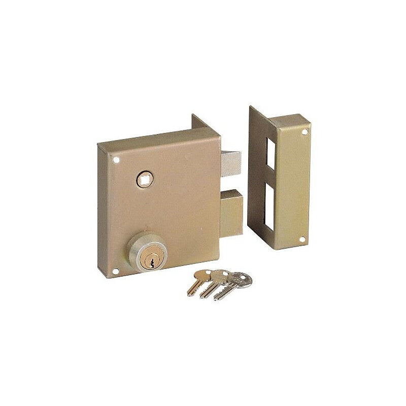 Serrures de grille extra-renforcée en applique verticales à fouillot à cylindre rond 900 400 03 main gauche. disponible abidjan cote d'ivoire.