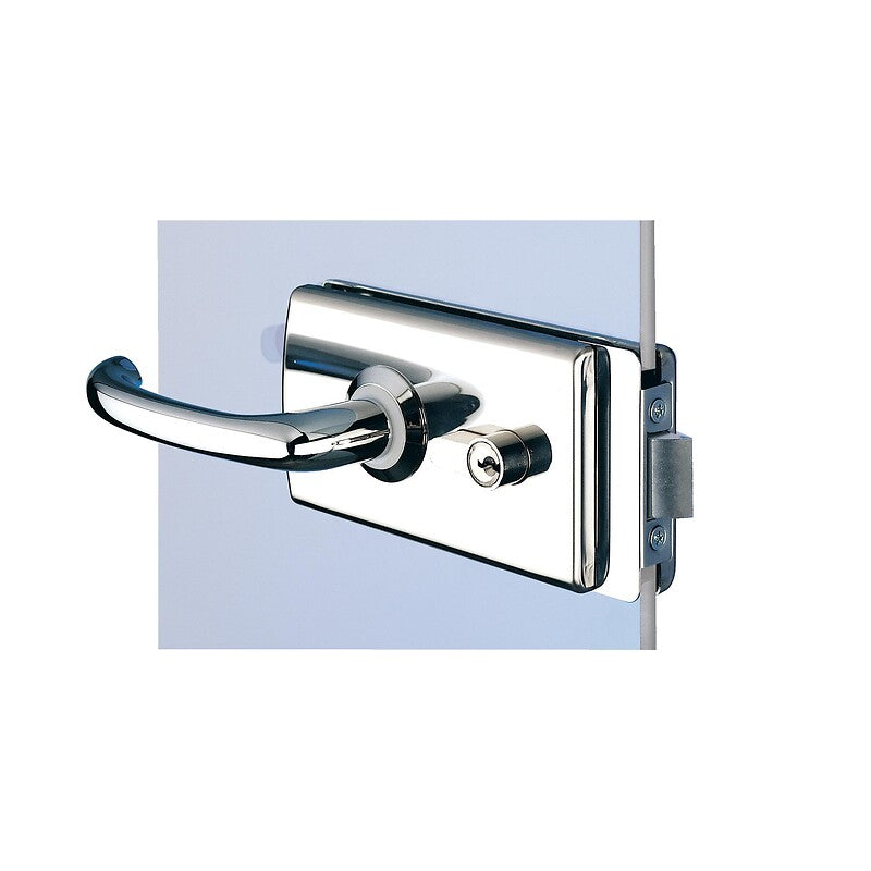 Serrures pour cloison aluminium à béquille double et mécanisme déporté 4360 finition chromé brillant. disponible abidjan cote d'ivoire.