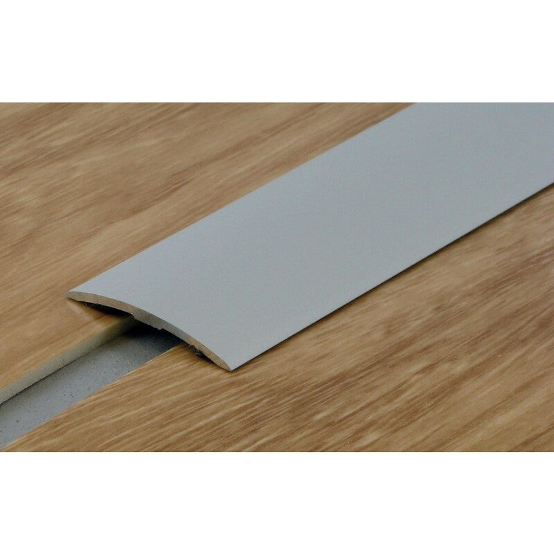 Seuil plat en aluminium anodisé naturel renforcé 40 mm avec adhésif butyl. disponible abidjan cote d'ivoire.